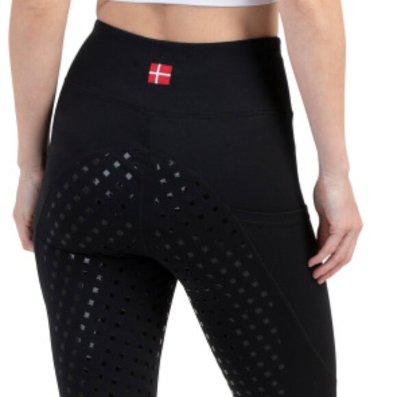 NEW KASTEL DENMARK women Equestrian Leggings With Silicone Seat in black 7252j1 - Picture 3 of 3